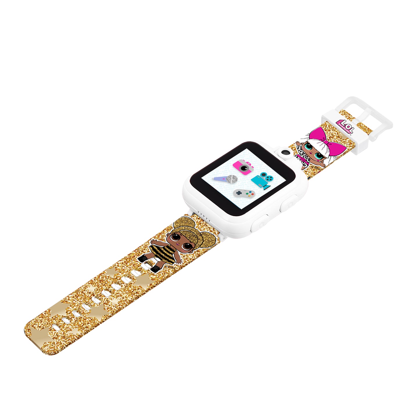 LOL Surprise! PlayZoom Smart Kids Watch: Gold Together 4 Eva Diva & Queen Bee Print