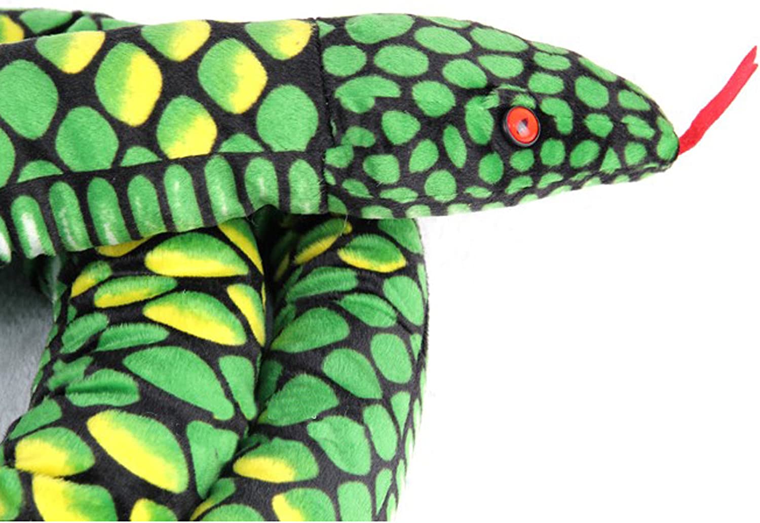 Snake Stuffed Animal Plush Giant Anaconda Realistic Kids Toys Green 67 ...