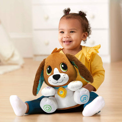 LeapFrog Speak and Learn Puppy - Baby Plush Toy With Sound and Lights