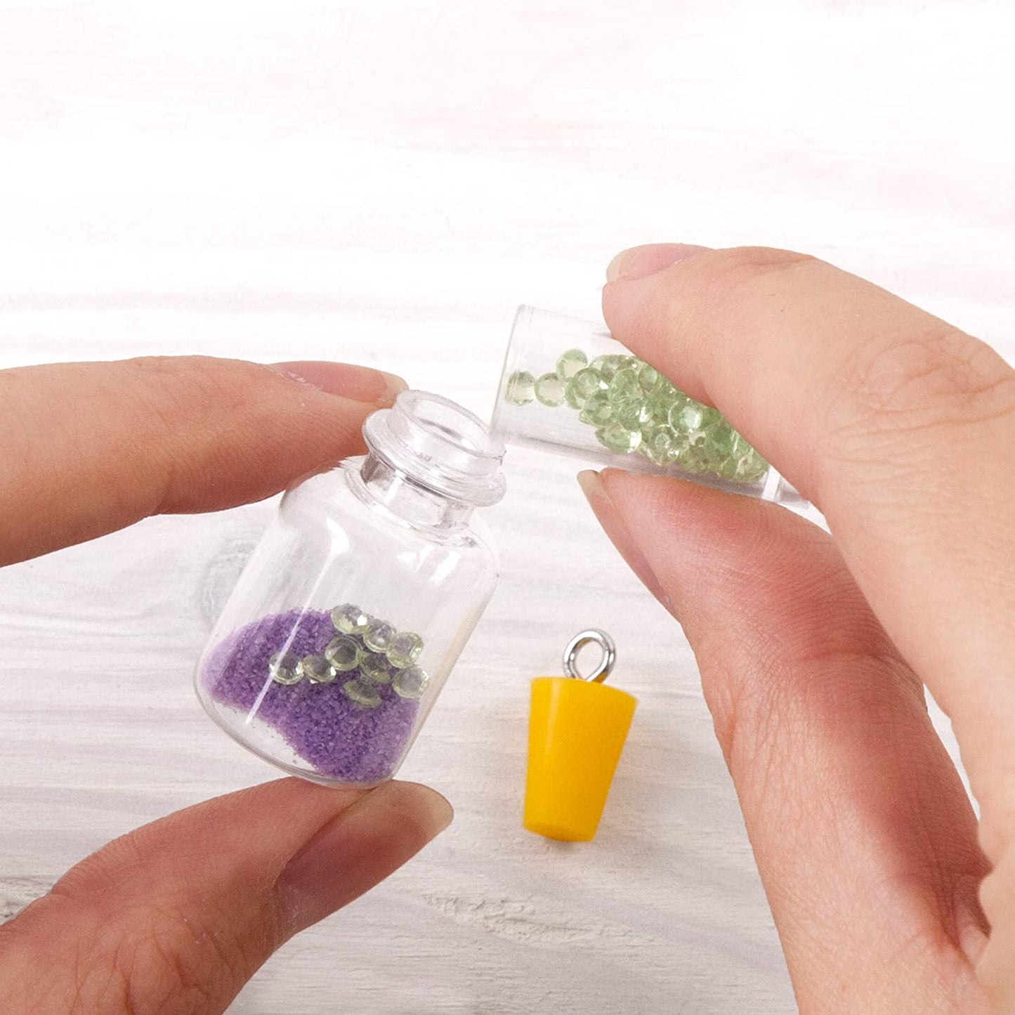 Make It Real 1305 DIY Terrarium Jewelry- Terrarium Bottle Pendant Making Kit for Girls