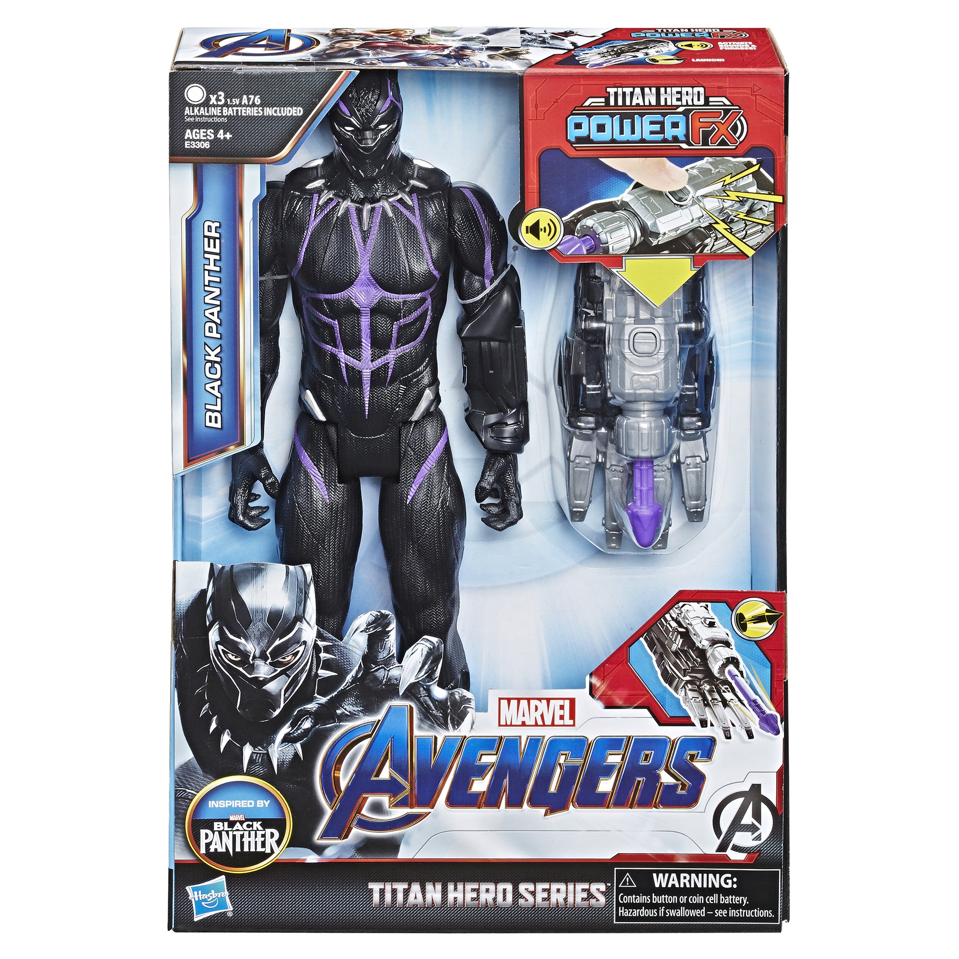 Marvel Avengers: Endgame Titan Hero Power FX Black Panther Figure –