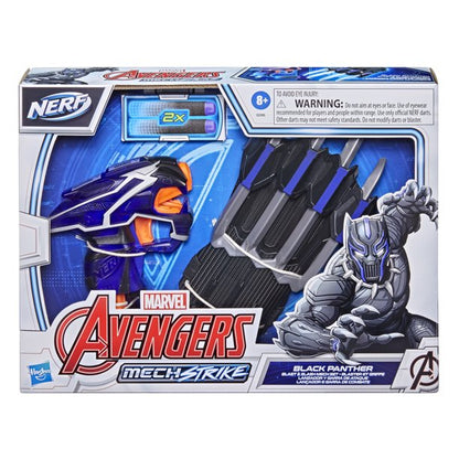 NERF Marvel Avengers Mech Strike Black Panther Blast and Slash Role Play Set Toys