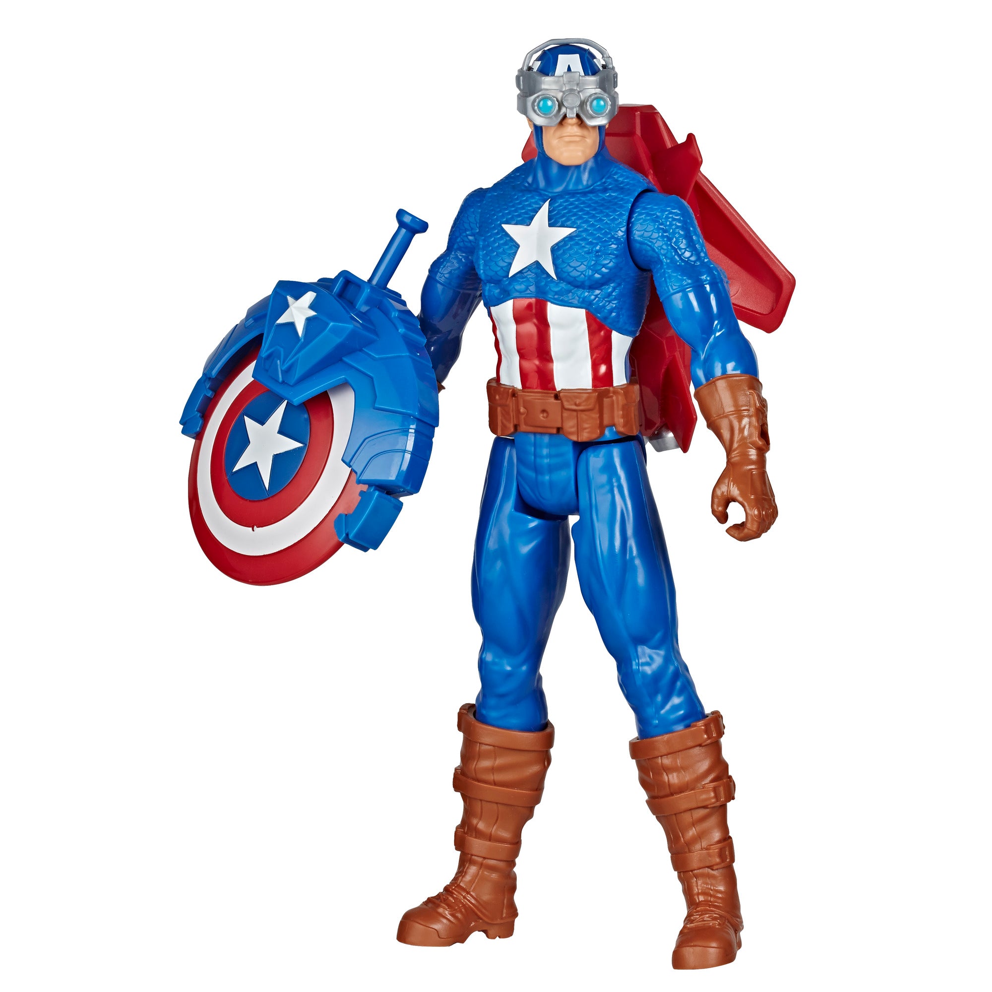 Marvel Avengers Titan Hero Series Blast Gear Captain America Action Fi ...