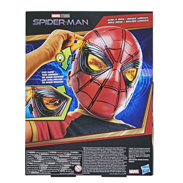 Marvel Spider-Man Glow FX Mask Electronic Wearable Toy With Light-Up Eyes For Role Play