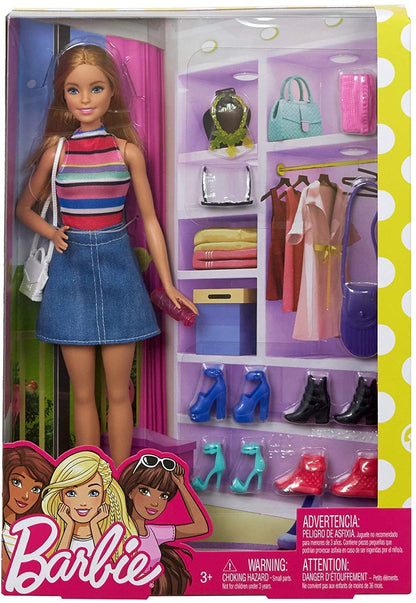 Mattel 19-Piece Barbie Doll and Accessory Set