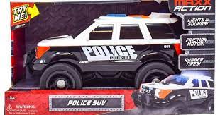 Maxx Action Large Police SUV Vehicle with Lights & Sounds