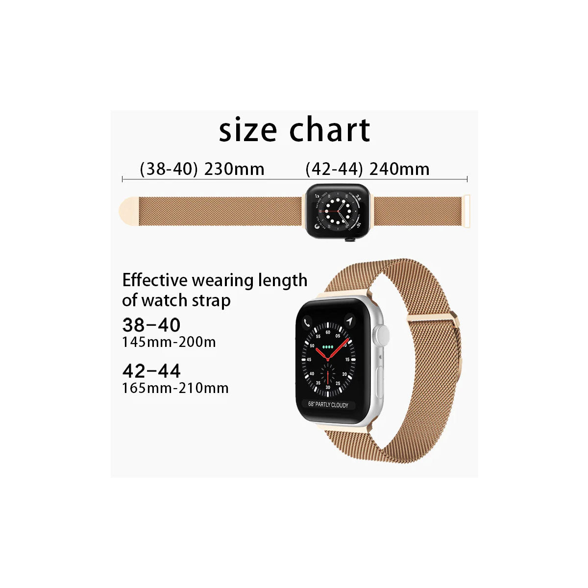 Apple watch 2 hot sale band size