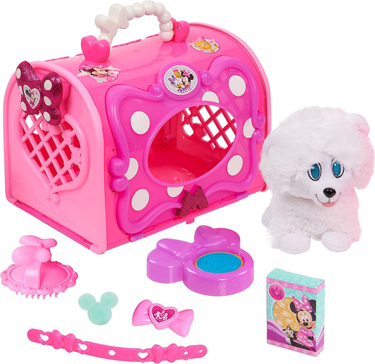 Just Play Minnie Mouse Happy Helpers Pet Carrier, Pink/White, 89521