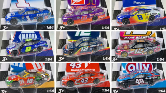 NASCAR Authentics 2021 Die-cast Racing Vehicle - Wave 9, Assortment Racers Metal Toy 1:64 Scale (1 Random Vehicle Pick)