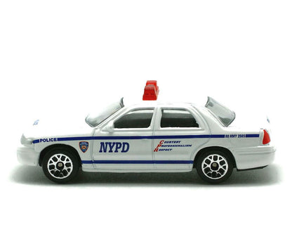 Daron NYC Taxi, NYPD Police Car, and FDNY Fire Ladder Truck 1:64 Scale Diecast Emergency Vehicles 1 Pcs