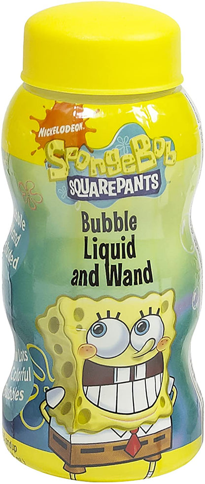 Nickelodeon 4 fl oz. Bubbles with Built-In Wand - Bubbles for Kids - Non-Toxic Bubbles for Mess-Free Play (1 Random Style Pick)