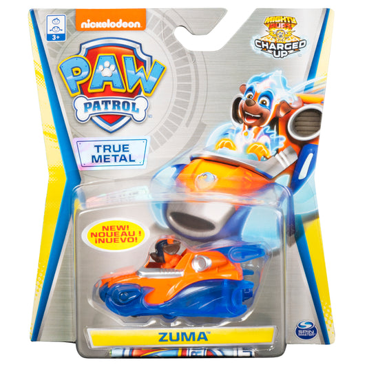 PAW Patrol, True Metal Zuma Collectible Die-Cast Vehicle, Charged Up Series 1:55 Scale