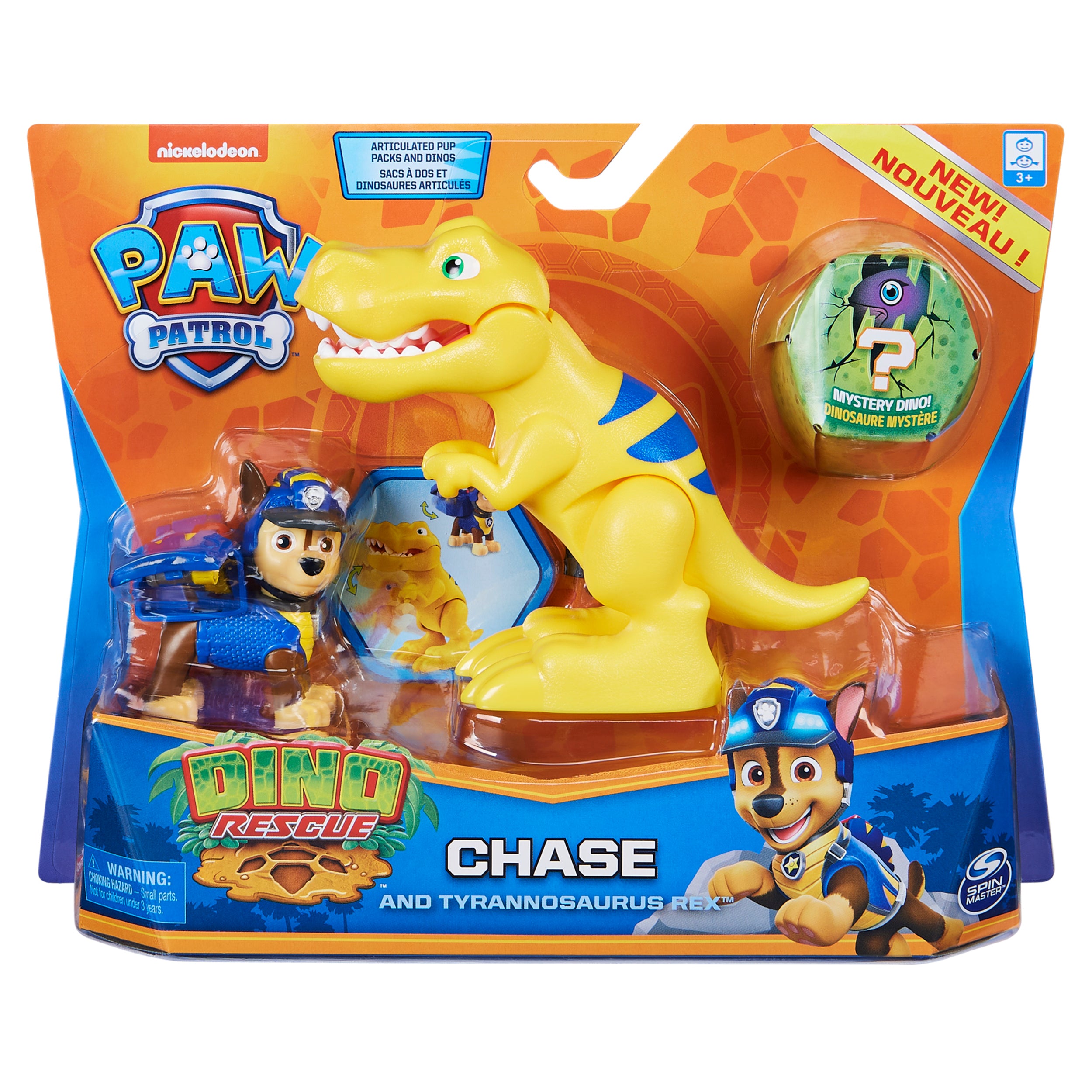 PAW Patrol, Dino Rescue Dinosaur Action Figure Set, for Kids Aged