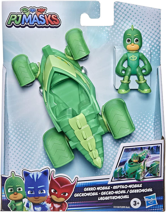 PJ Masks Gekko-Mobile Preschool Toy, Gekko Car with Gekko Action Figure for Kids Ages 3 and Up