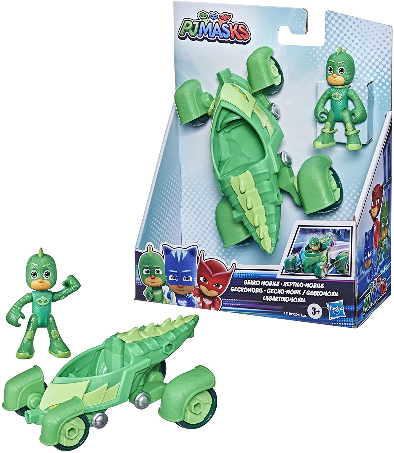 PJ Masks Gekko-Mobile Preschool Toy, Gekko Car with Gekko Action Figur ...