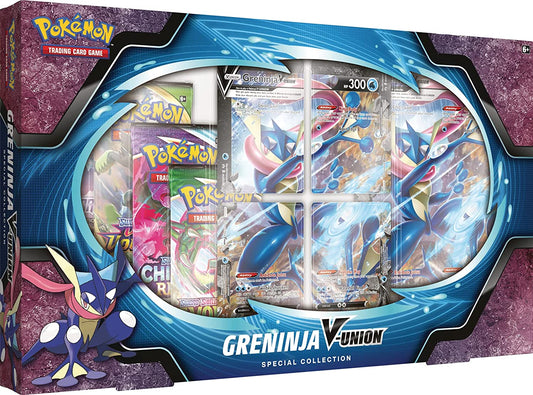 Pokémon TCG Greninja V-Union Special Collection Box - 4 Packs - 4 Promo Cards