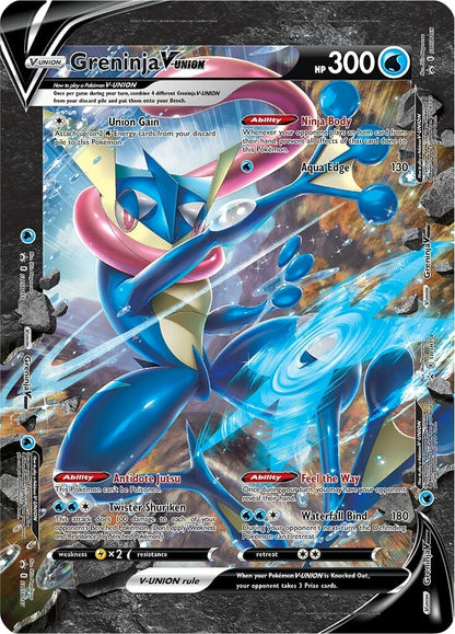 Pokémon TCG Greninja V-Union Special Collection Box - 4 Packs - 4 Promo Cards