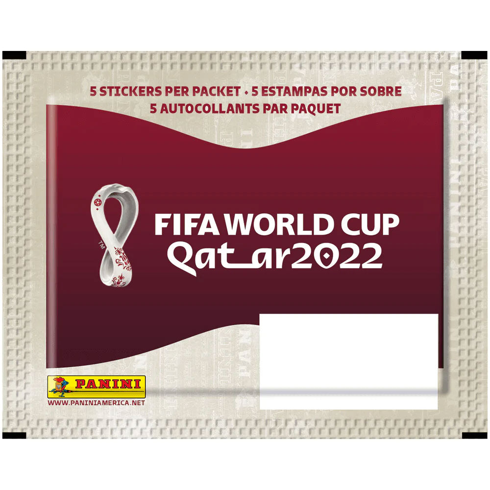 Panini Soccer World Cup Qatar 2022 Sticker Pack (5 Stickers Each ...