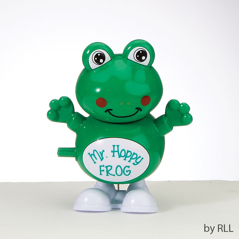 Passover 4" Wind up Hoppy Frog - Fun & Educational Green Jumping Frog Toy