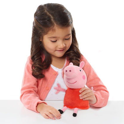 Peppa Pig 8-inch Bean Plush Peppa Pig, Super Soft & Cuddly Small Plush Stuffed Animal