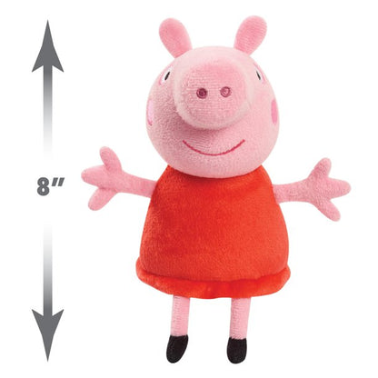 Peppa Pig 8-inch Bean Plush Peppa Pig, Super Soft & Cuddly Small Plush Stuffed Animal