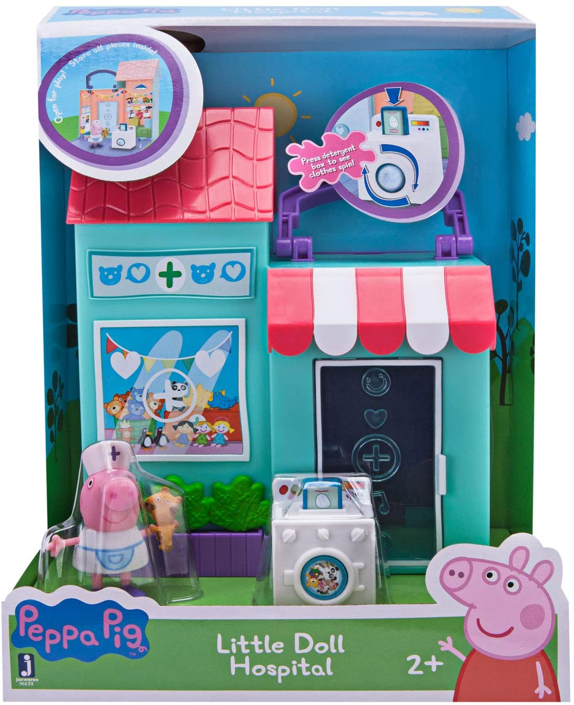 Peppa Pig Doll Hospital Little Places Playset - Peppa Fixed Front Desk with Cash Register