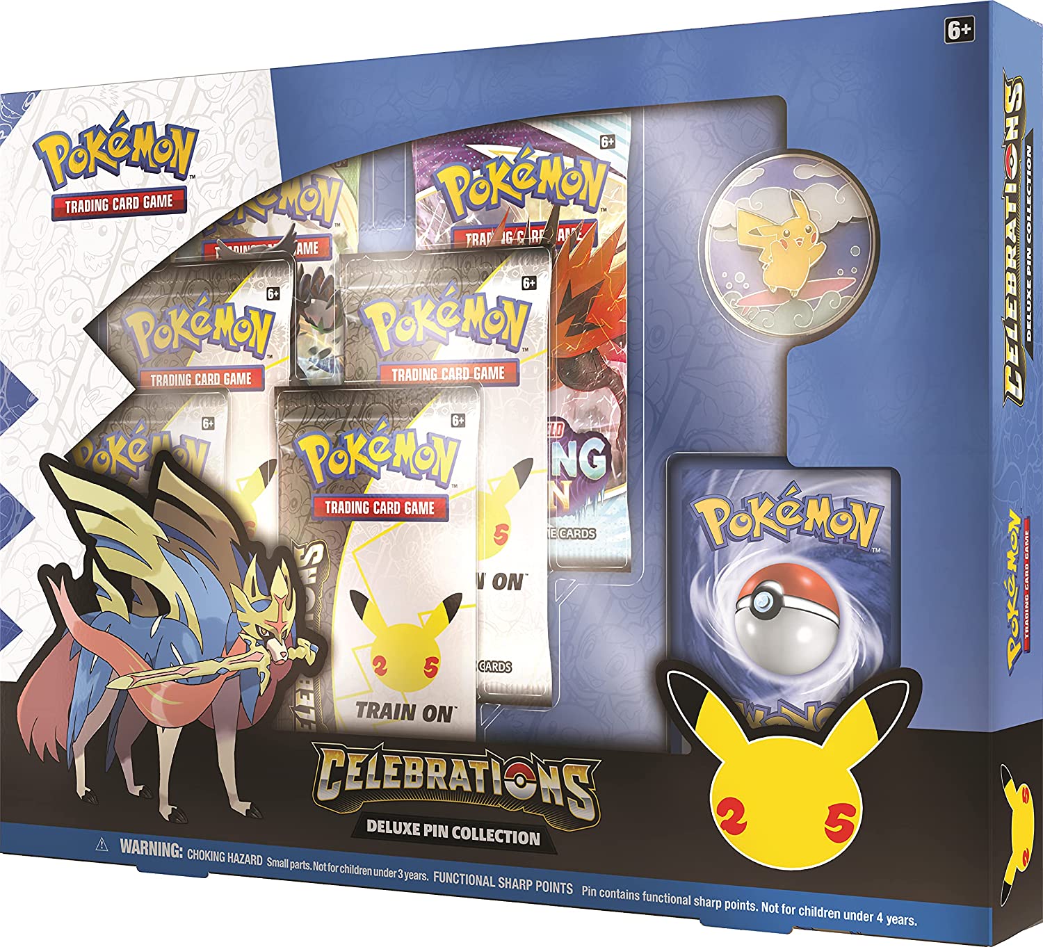 Pokémon TCG: Celebrations Deluxe Pin Zacian LV.X Collection Box