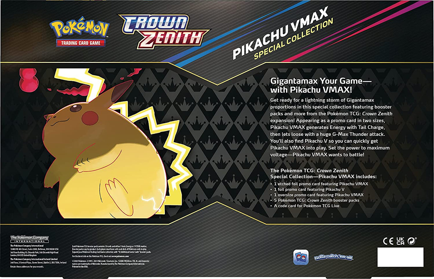 Pokemon TCG: Crown Zenith Special Collection - Pikachu VMAX