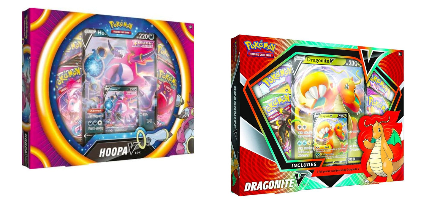 Pokémon TCG: Dragonite V Box or Hoopa V Box- Random Pick