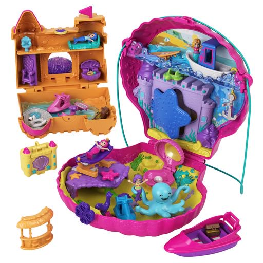 Polly Pocket Style & Sparkle Mermaid Pack for Ages 3 Years Old and Up