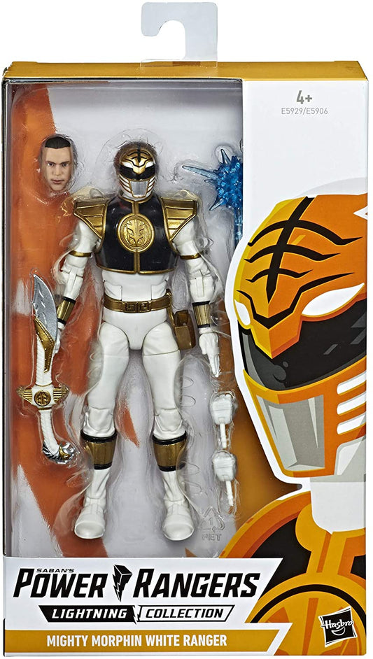 Power Rangers Lightning Collection 6" Mighty Morphin White Ranger Collectible Action Figure