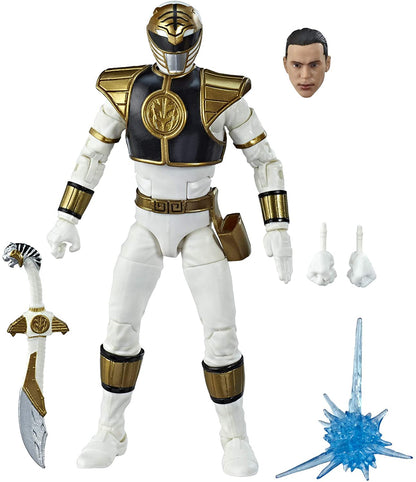 Power Rangers Lightning Collection 6" Mighty Morphin White Ranger Collectible Action Figure