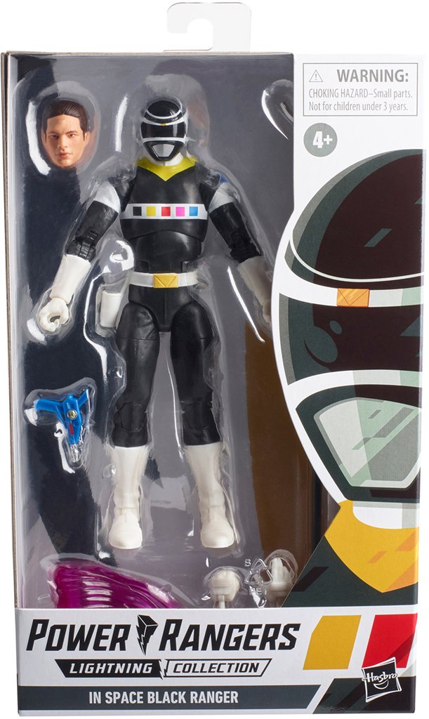 Power Rangers Lightning Collection in Space Black Ranger 6-Inch Premium Collectible Action Figure Toy with Accessories