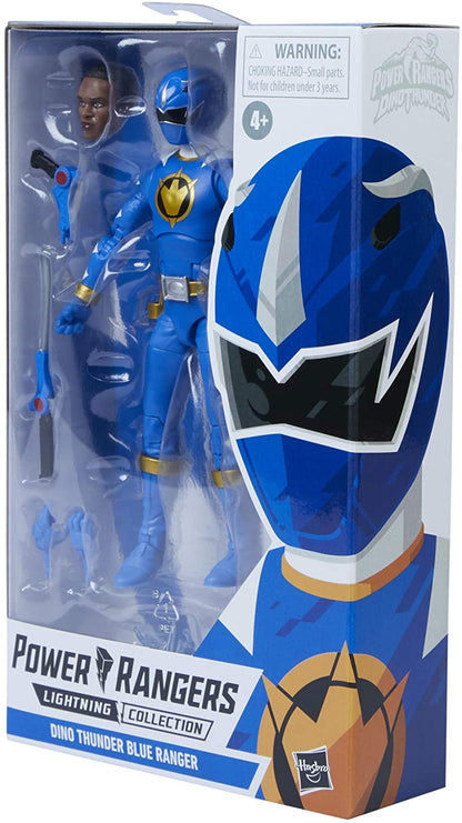 Power Rangers Lightning Collection Dino Thunder Blue Ranger 6-Inch Premium Collectible Action Figure Toy with Accessories