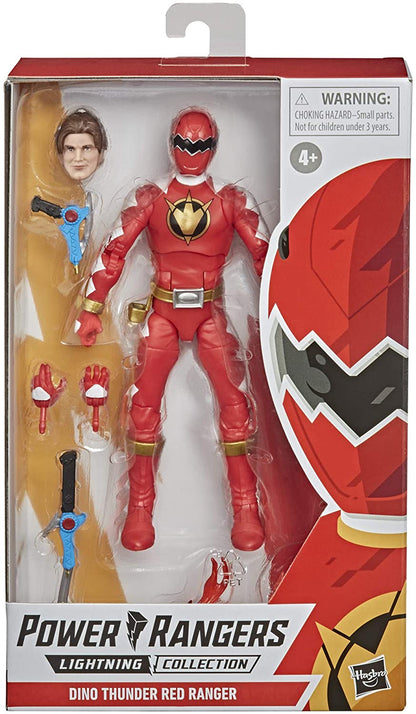 Power Rangers Lightning Collection Dino Thunder Red Ranger 6-Inch Premium Collectible Action Figure Toy with Accessories