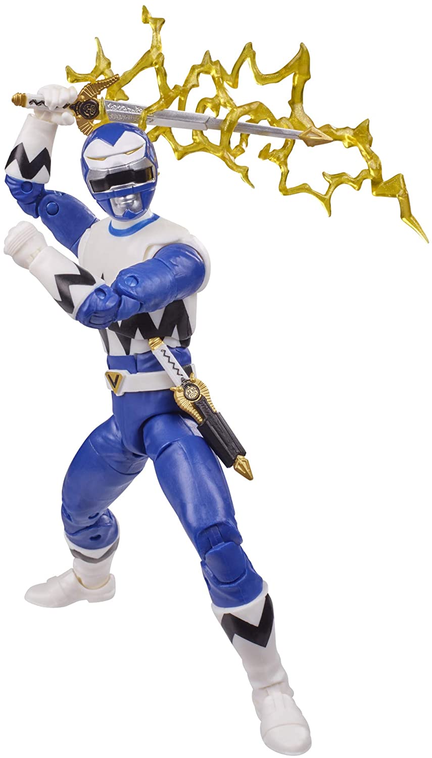 Power Rangers Lightning Collection Lost Galaxy Blue Ranger 6-Inch Premium Collectible Action Figure Toy with Accessories