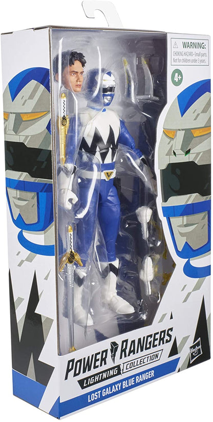 Power Rangers Lightning Collection Lost Galaxy Blue Ranger 6-Inch Premium Collectible Action Figure Toy with Accessories