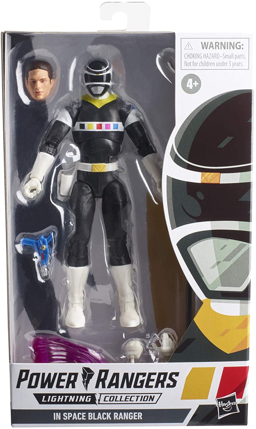 Power Rangers Lightning Collection in Space Black Ranger 6-Inch Premium Collectible Action Figure Toy with Accessories