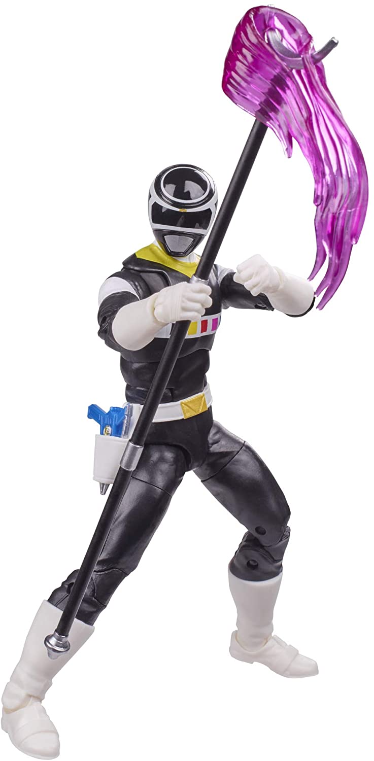 Power Rangers Lightning Collection in Space Black Ranger 6-Inch Premium Collectible Action Figure Toy with Accessories