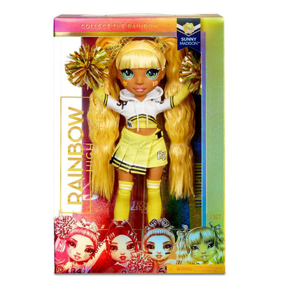 Rainbow High Cheer Sunny Madison - Yellow Fashion Doll with Cheerleader Outfit and Doll Accessories