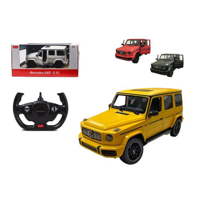 Rastar Off-Road Remote Control Car, 1:14 Mercedes-AMG G63 R/C Off-Roader Toy Car, Doors Open/Working Lights - Red/2.4Ghz