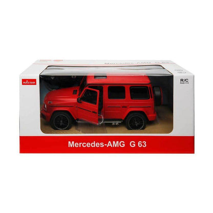 Rastar Off-Road Remote Control Car, 1:14 Mercedes-AMG G63 R/C Off-Roader Toy Car, Doors Open/Working Lights - Red/2.4Ghz