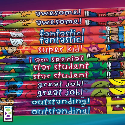 Raymond Geddes Cartoon Designs Incentive Number 2 Pencils For Kids 1 Count