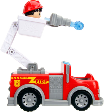 Ryan's World Jada Toys 6 Inch Ryan and Fire Engine Play Vehicle