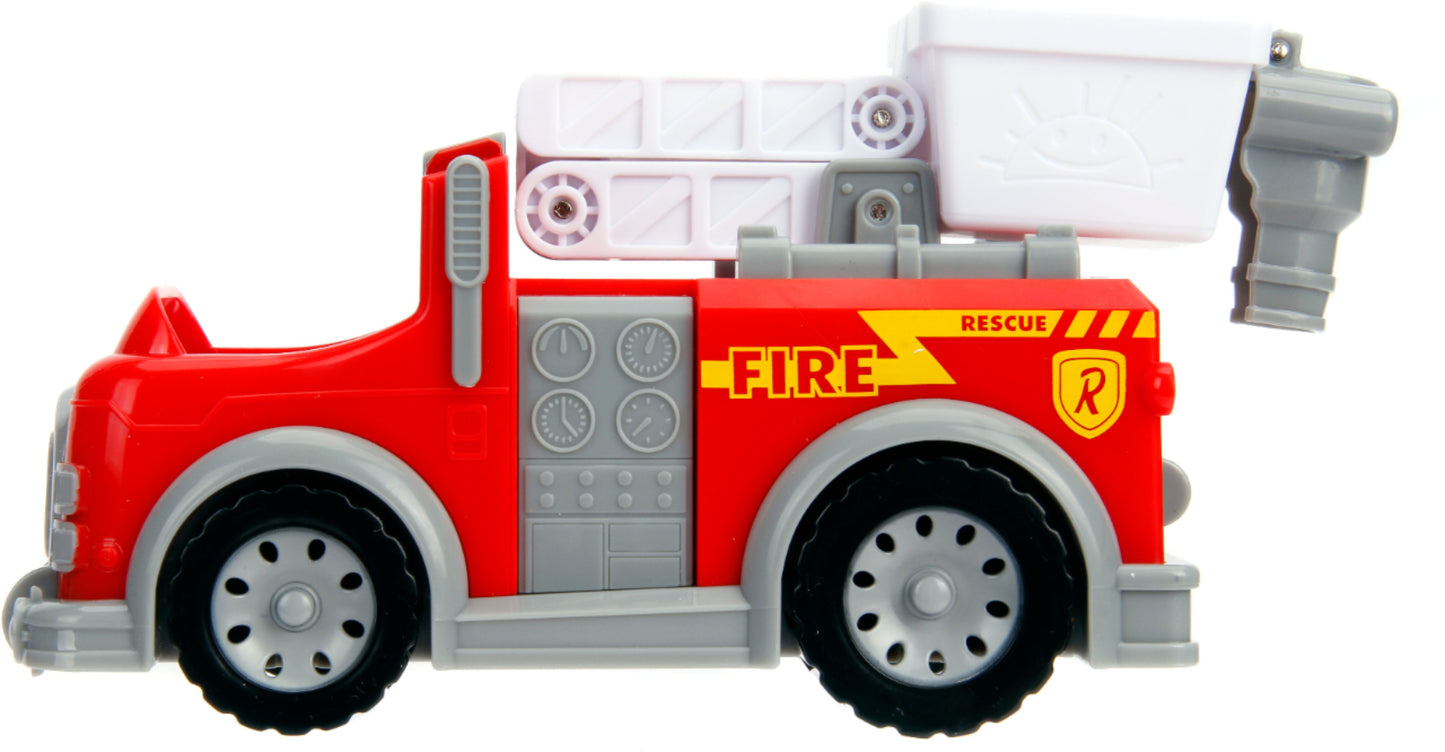 Ryan's World Jada Toys 6 Inch Ryan and Fire Engine Play Vehicle