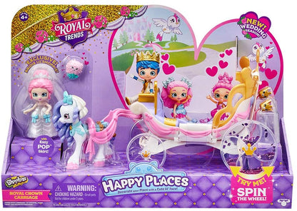 Shopkins Happy Places Royal Wedding Carriage with Pony and Petkins Inside