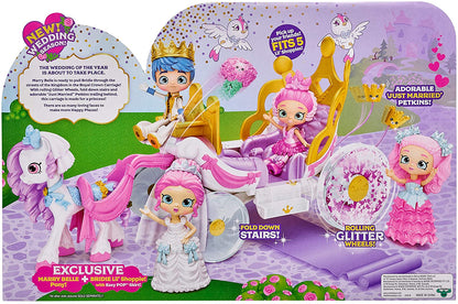 Shopkins Happy Places Royal Wedding Carriage with Pony and Petkins Inside