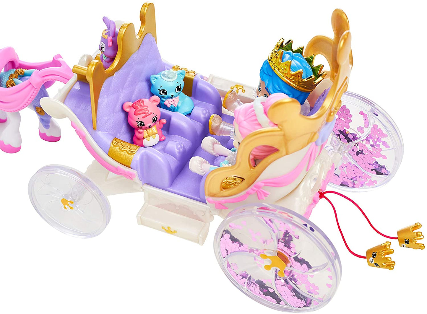 Shopkins Happy Places Royal Wedding Carriage with Pony and Petkins Inside