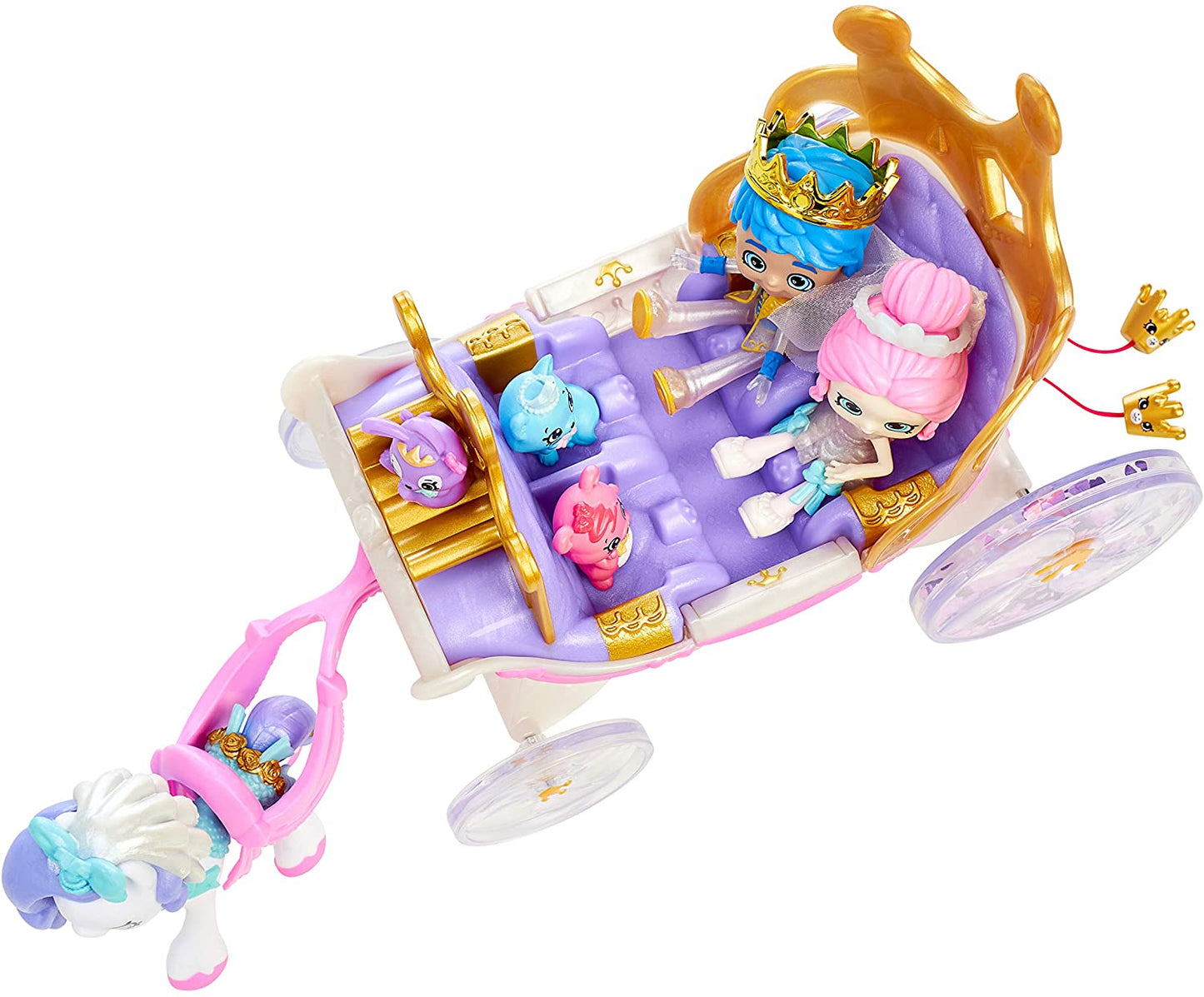 Shopkins Happy Places Royal Wedding Carriage with Pony and Petkins Inside