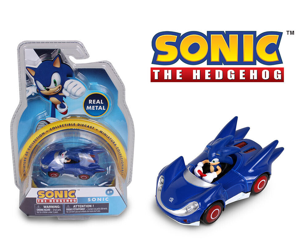 NKOK 1:64 SCALE Vehicle Sonic The Hedgehog DIECAST MODEL CAR - Random Style Pick (1 Count)